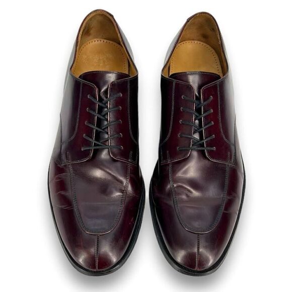 Cole Haan Carter Burgundy Brown Leather Split Toe Derby Oxford CO1525 13D - Picture 2 of 12